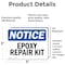 Signmission Epoxy Repair Kit, 5 in W x Rectangle, Vinyl Decal OS-2PACK-NS-D-35-L-12116 - alternate 4